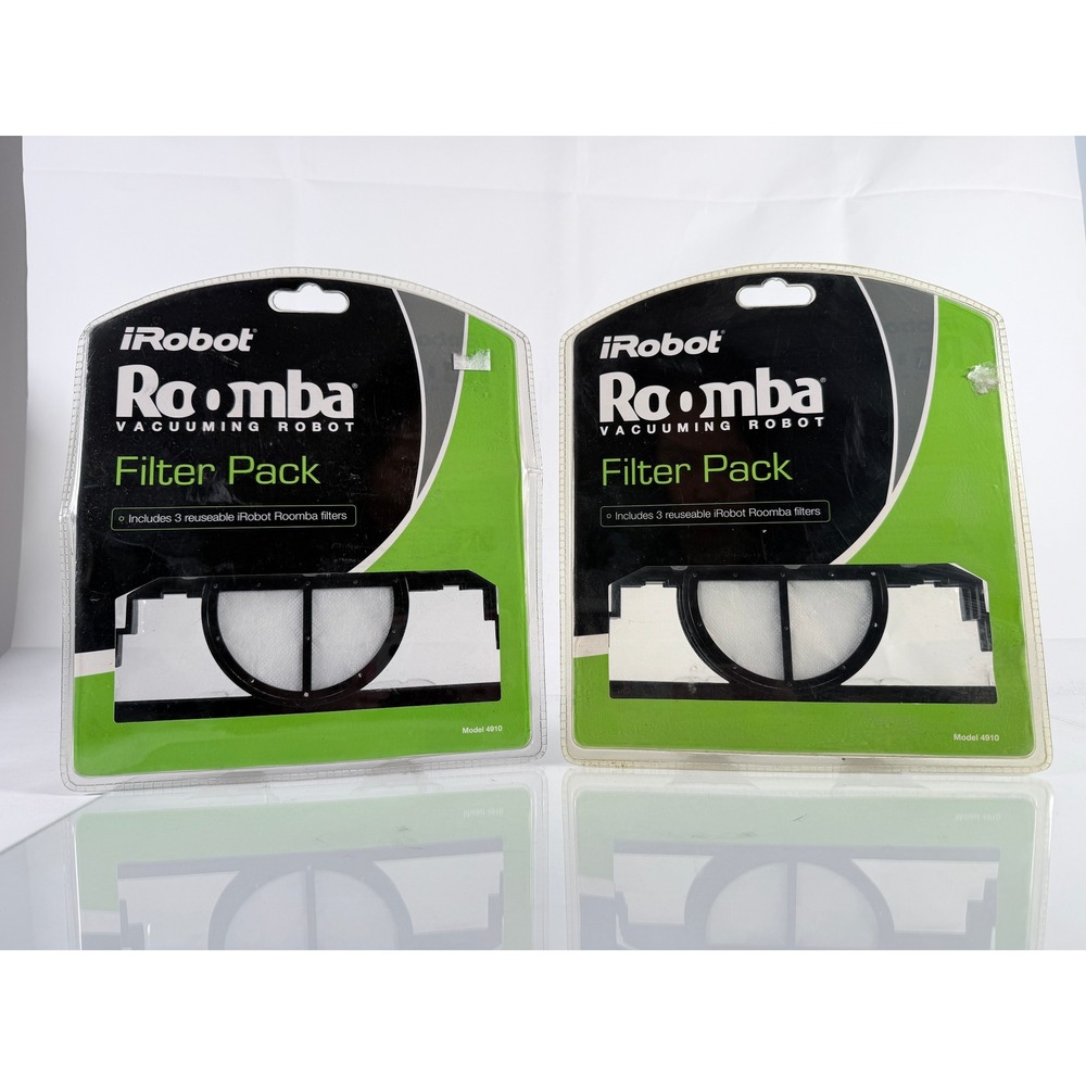 iRobot‎ Roomba Reusable Vacuum Filter Pack Model 4910 2 Packs of 3 Total 6